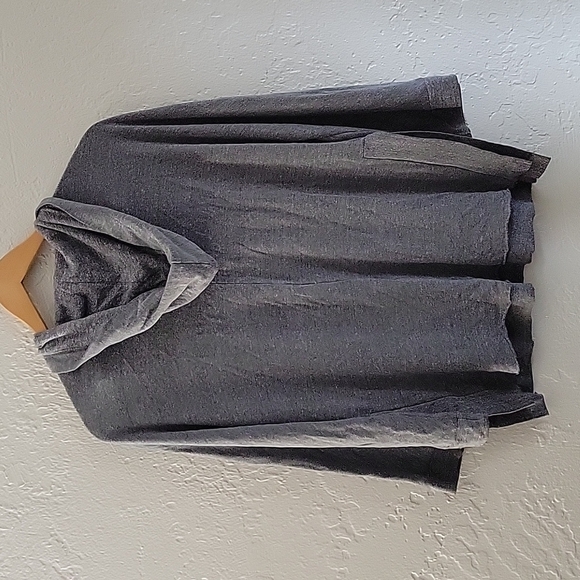 Monrow Hooded Lace Up Top Size Medium - Picture 3 of 5